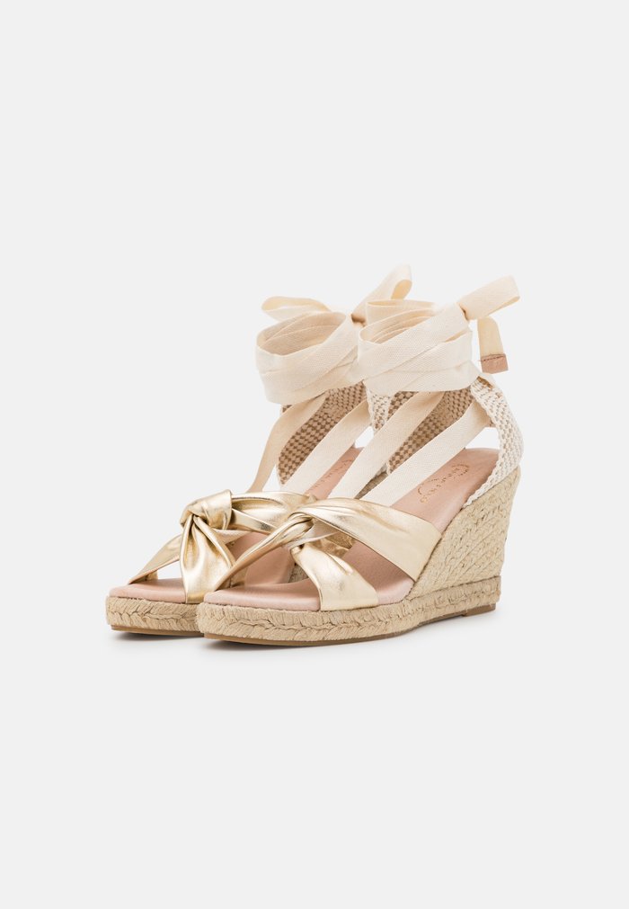 Sandales Anna Field LEATHER Wedge platform Doré Femme | YZE-0545134